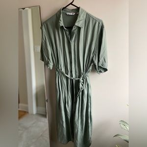 Uniqlo x JW Anderson muted green dress